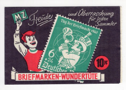 1940s  GERMANY,QUALITY STAMP SURPRISE BAG,13 X 8 Cm,STAMP COLLECTING ADVERTISEMENT - Packages