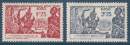 SAINT PIERRE ET MIQUELON 1939 - EXPO NEW YORK - YVERT 189/190* - Unused Stamps