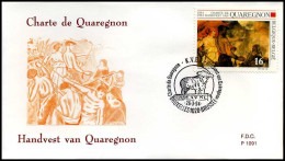 2549 - FDC - Handvest Van Quaregnon  #2  P1091 - 1991-2000