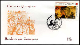 2549 - FDC - Handvest Van Quaregnon  #3  P1091 - 1991-2000