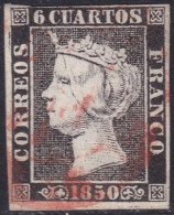 Spain 1850 Sc 1b España Ed 1 Used Date (baeza) Cancel Type I Position 22 - Gebruikt