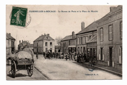 89 EGRISELLES LE BOCAGE - Le Bureau De Poste Et La Place Du Marché - Coll PRS - Carrioles - Très Animée - Egriselles Le Bocage