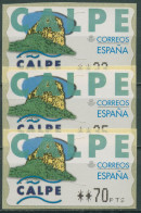 Spanien 1999 Automatenmarken Stadt Calpe 3 Wertstufen ATM 27 Postfrisch - Unused Stamps