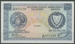 Zypern 250 Mils 1982, KM 41 C, Kassenfrisch (K583) - Cyprus