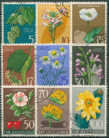 Jugoslawien 1955 Pflanzen Blumen 765/73 Gestempelt - Used Stamps