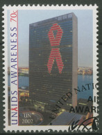 UNO New York 2002 Kampf Gegen Aids UNAIDS UNO-Hauptquartier 912 Gestempelt - Gebraucht