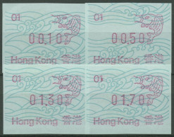 Hongkong 1986 ATM Karpfen Satz 0,10/0,50/1,30/1,70 ATM 1c S1 Postfrisch - Distributeurs