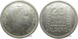 Algérie Française - Départements Et Territoires - 20 Francs 1949 - TTB+/AU50 - Mon1528 - Algeria