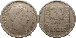 Algérie Française - Départements Et Territoires - 20 Francs 1956 - TTB/XF45 - Mon6237 - Argelia