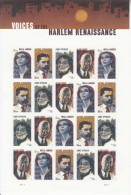 2020 United States Harlem Renaissance Miniature Sheet Of 20 MNH @ BELOW FACE VALUE - Neufs