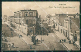 Brindisi Città Corso Garibaldi Corso Umberto I Cartolina RB6055 - Brindisi