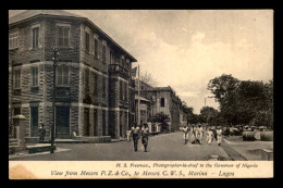 LIBERIA - LAGOS - VIEW FROM MESSRS P.Z. & CO TO MESSRS C.W.S. MARINA - Liberia