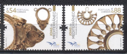 Portugal 2021-Euromed: Traditional Mediterranean Jewelry Set (2v) - Unused Stamps