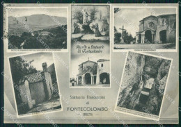 Rieti Fontecolombo Santuario MACCHIA FG Cartolina ZKM7787 - Rieti