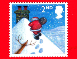 INGHILTERRA - GB - GRAN BRETAGNA - 2004 - Natale - Christmas - Noel - Navidad - Babbo Natale Su Snowy - 2nd (21) - Used Stamps