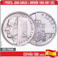 F0046# España 1998. 1 Peseta. Juan Carlos I (SC) KM-832 - 1 Peseta