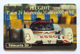 Télécarte France - Peugeot 24 Heures Du Mans - Unclassified