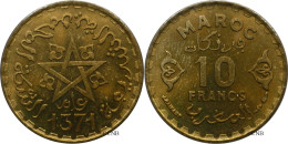 Maroc - Protectorat Français - Mohammed V - 10 Francs AH1371 (1952) - SUP+/MS62 - Mon6000 - Maroc