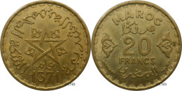 Maroc - Protectorat Français - Mohammed V - 20 Francs AH1371 (1952) - SUP/AU58 - Mon6001 - Marruecos