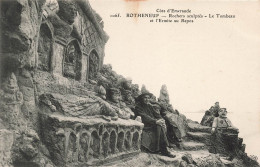 FRANCE - Côte D'Emeraude - Rotheneuf - Rochers Sculptés - Le Tombeau Et L'Ermite Au Repos - Animé-Carte Postale Ancienne - Rotheneuf