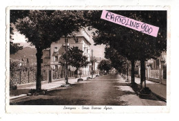 Liguria-genova-lavagna Corso Buenos Ayres Veduta Panoramica Alberata Del Corso Anni 40 50 ( F.piccolo/v.retro) - Andere & Zonder Classificatie