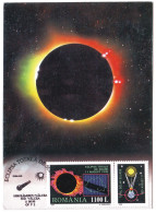 MAX 31 - 314 TOTAL ECLIPSE, Romania - Maximum Card - 1999 - Astrologie