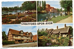 Royaume Uni - United Kingdom - Stratford Upon Avon - Multivues Avec Timbre Shakespeare - Elizabeth II - 1961 - Stratford Upon Avon