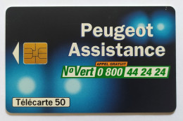 Télécarte France - Peugeot Assistance - Unclassified