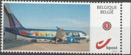 DUOSTAMP/MYSTAMP** - Les Schtroumpfs, Avion / De Smurfen, Vliegtuig / Die Schlümpfe, Flugzeug / The Smurfs, Plane (Peyo) - Philabédés