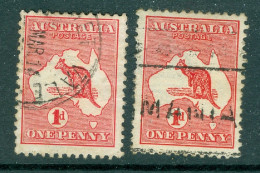 Australie   Yvert 2 Par 2   Ou  Michel  5 I Et 5  II    Ob  TB   Type  I Et II   - Used Stamps