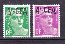 Réunion  295/296  CFA Mariannes Surchargée  Neuf ** TB MNH SiN CHARNELa Cote 13.2 - Unused Stamps