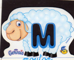 Magnets Magnet Gervais  Alphabet Danone M Mouton - Lettres & Chiffres