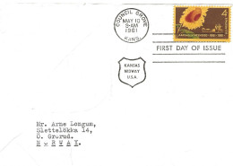 USA 1961 Kansas Statehood 100 Years 1861-1961  Mi 809 FDC - Briefe U. Dokumente