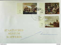 DDR: 2 FDC-Briefe "Staatliche Museen" Je Mit AUTOGRAMM Vom Entwerfer Hr. Horst Naumann Vom 10.8.82 Knr: 2726/1 - 1981-1990