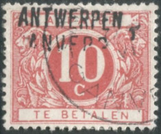 Belgique Timbre-taxe (TX) - Surcharge Locale De Distributeur - ANTWERPEN / ANVERS - (F958) - Timbres