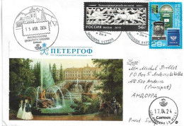 New Stamp : Kholmogory Bone Carving (Arkhangelsk).  Letter 2024  To Andorra, With Arrival Postmarks - Lettres & Documents