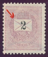 1889. Black Number Krajcar 2kr Stamp - ...-1867 Prephilately