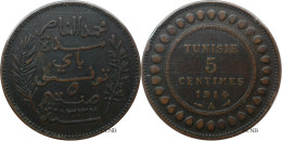 Tunisie - Protectorat Français - Naceur Bey - 5 Centimes 1914-AH1332 A - TTB/XF40 - Mon6010 - Túnez