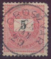 1889. Black Number Krajcar 5kr Stamp, OROSZVAR - ...-1867 Prephilately