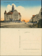 Ansichtskarte Großröhrsdorf Straßenartie Am Rathaus 1909  - Grossroehrsdorf