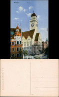 Ansichtskarte Neukölln-Berlin Bis 1912 Rixdorf Straßenpartie - Rathaus 1914  - Neukoelln