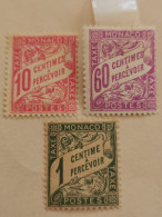 Monaco 3 T. Taxe Neufs - Postage Due