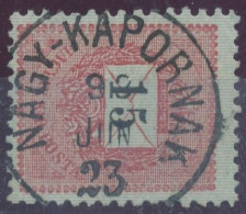 1889. Black Number Krajcar 15kr Stamp, NAGY-KAPORNAK - ...-1867 Préphilatélie