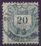 1889. Black Number Krajcar 20kr Stamp, ZICHYFALVA/TORONT M. - ...-1867 Préphilatélie