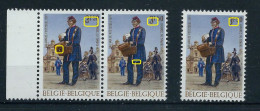 N° 1577 ** Et 1 Obl.  Divers Points Blanc Et Décalage - 1961-1990