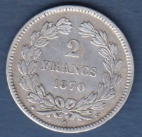 Cérès - 2 Francs 1870 A - 1870-1871 Regering Van Nationale Verdediging