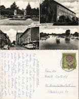 Lampertheim Mehrbildkarte Mit 4 Foto-Ansichten Straßen, Gebäude Uvm. 1964 - Lampertheim