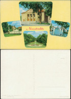 Ansichtskarte Neustrelitz Ortsmotiv, Holzbrücke, Park, Straße C1964 - Neustrelitz