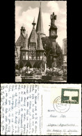 Ansichtskarte Michelstadt Rathaus Und Marktbrunnen 1958 - Michelstadt