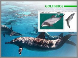 GUINEA-BISSAU 2023 MNH Dolphins Delphine S/S – OFFICIAL ISSUE – DHQ2416 - Dolphins